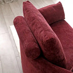 Beige Linen Foldable Floor Sofa Bed with 3 Pillows & Washable Cover – 1-2 Person