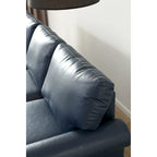 Navy Blue / Burgundy / Black / Grey Velvet Chesterfield Sofa with Button Tufting & Gold Trim – 3 Person