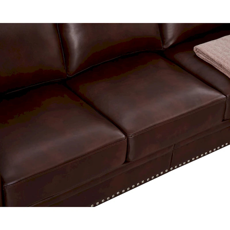 Navy Blue / Burgundy / Black / Grey Velvet Chesterfield Sofa with Button Tufting & Gold Trim – 3 Person