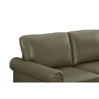 Navy Blue / Burgundy / Black / Grey Velvet Chesterfield Sofa with Button Tufting & Gold Trim – 3 Person