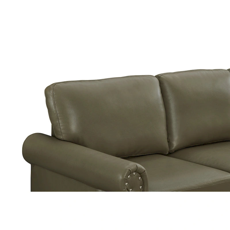 Navy Blue / Burgundy / Black / Grey Velvet Chesterfield Sofa with Button Tufting & Gold Trim – 3 Person