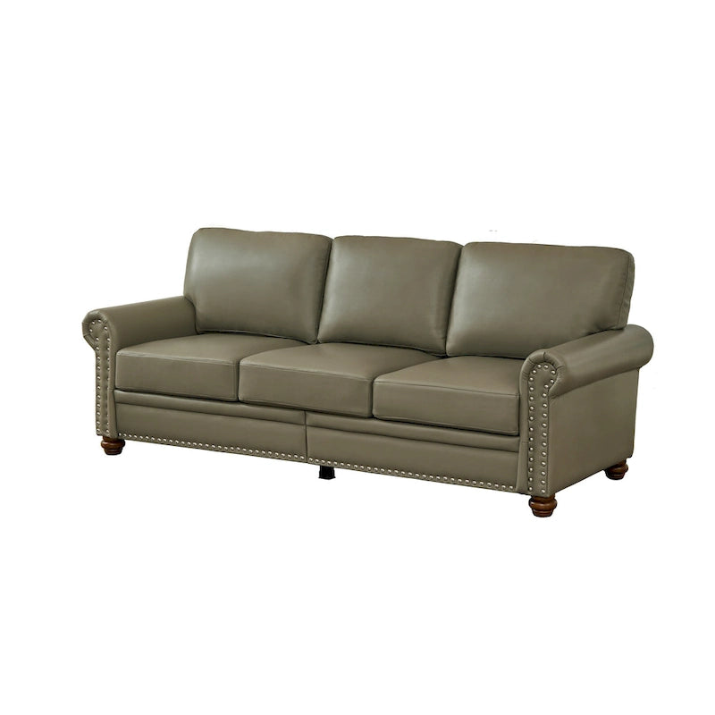 Navy Blue / Burgundy / Black / Grey Velvet Chesterfield Sofa with Button Tufting & Gold Trim – 3 Person