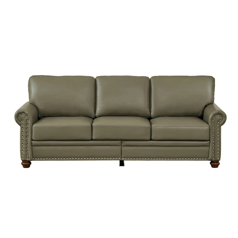 Navy Blue / Burgundy / Black / Grey Velvet Chesterfield Sofa with Button Tufting & Gold Trim – 3 Person