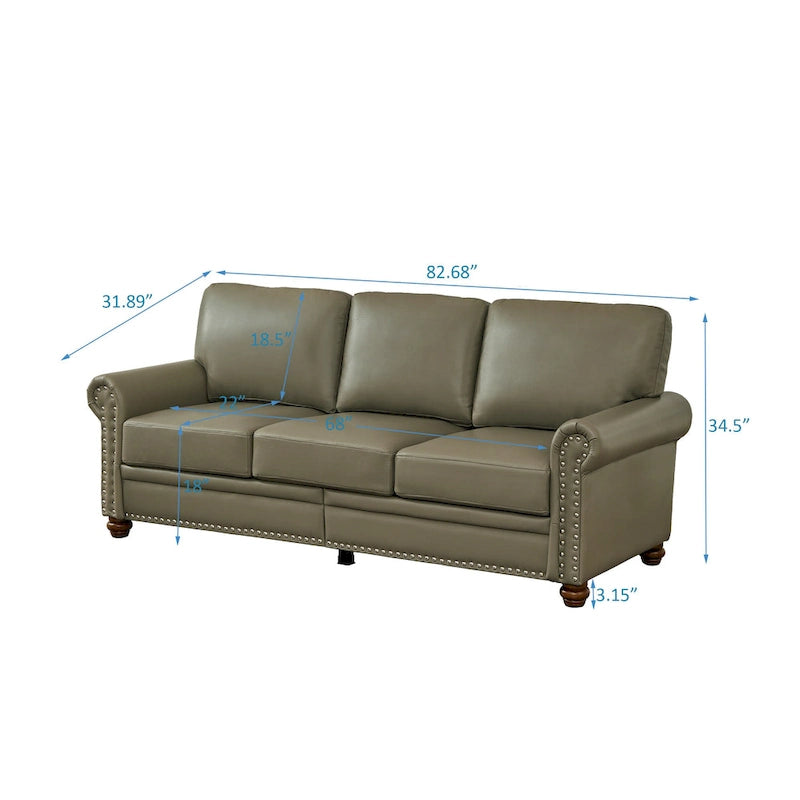 Navy Blue / Burgundy / Black / Grey Velvet Chesterfield Sofa with Button Tufting & Gold Trim – 3 Person