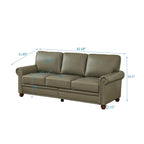 Navy Blue / Burgundy / Black / Grey Velvet Chesterfield Sofa with Button Tufting & Gold Trim – 3 Person