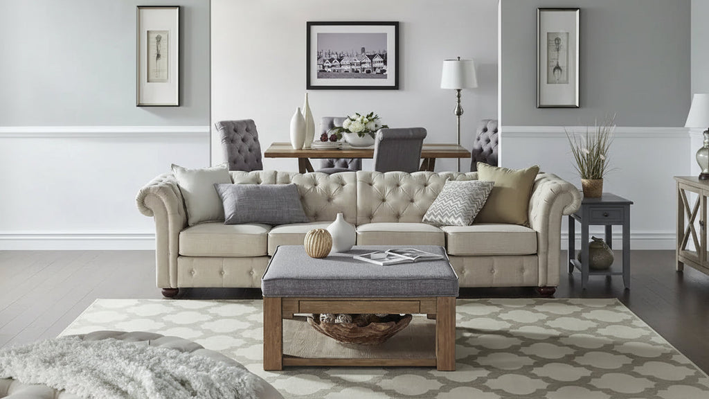 Gdansk 4-Seat Modular Chesterfield Sofa