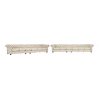 Fabric Button-Tufted Modular Chesterfield Sofa – 4 / 5 / 6 Seat