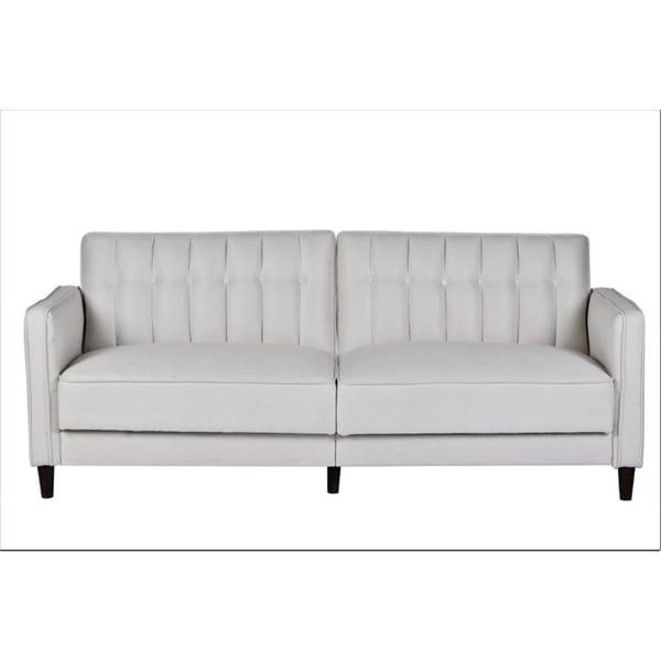 Dark Gray / Beige / Ocean Blue / Grey Velvet Tufted Sofa Bed with Wood Legs – 2-3 Person
