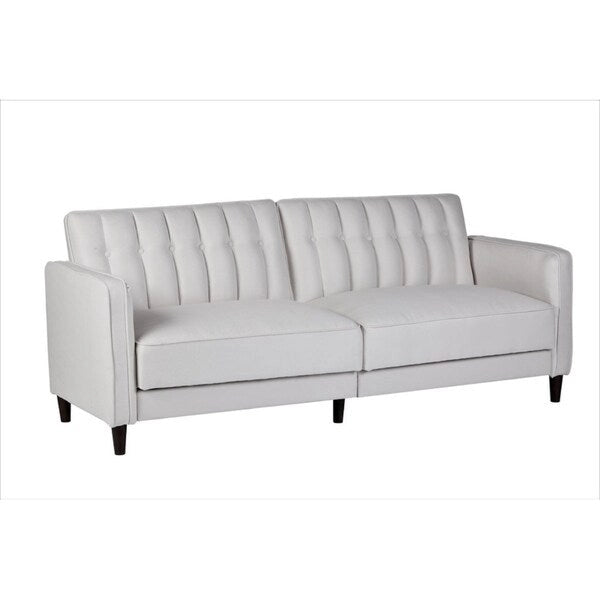 Dark Gray / Beige / Ocean Blue / Grey Velvet Tufted Sofa Bed with Wood Legs – 2-3 Person