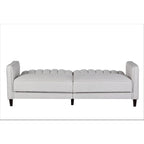Dark Gray / Beige / Ocean Blue / Grey Velvet Tufted Sofa Bed with Wood Legs – 2-3 Person