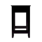 Black & Natural Mid-Century Console Table with Woven Rattan Drawers & Brass Pulls