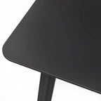 Walnut / Grey / Black Mid-Century Rectangular Dining Table with Tapered Legs – 6 Person