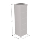 Gray / Black / White Glass-Front Wardrobe Armoire with Matte Body