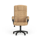 High-Back Fabric Swivel Office Chair – Beige / Gray / Navy Blue / Burgundy – 1 Person