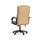 High-Back Fabric Swivel Office Chair – Beige / Gray / Navy Blue / Burgundy – 1 Person
