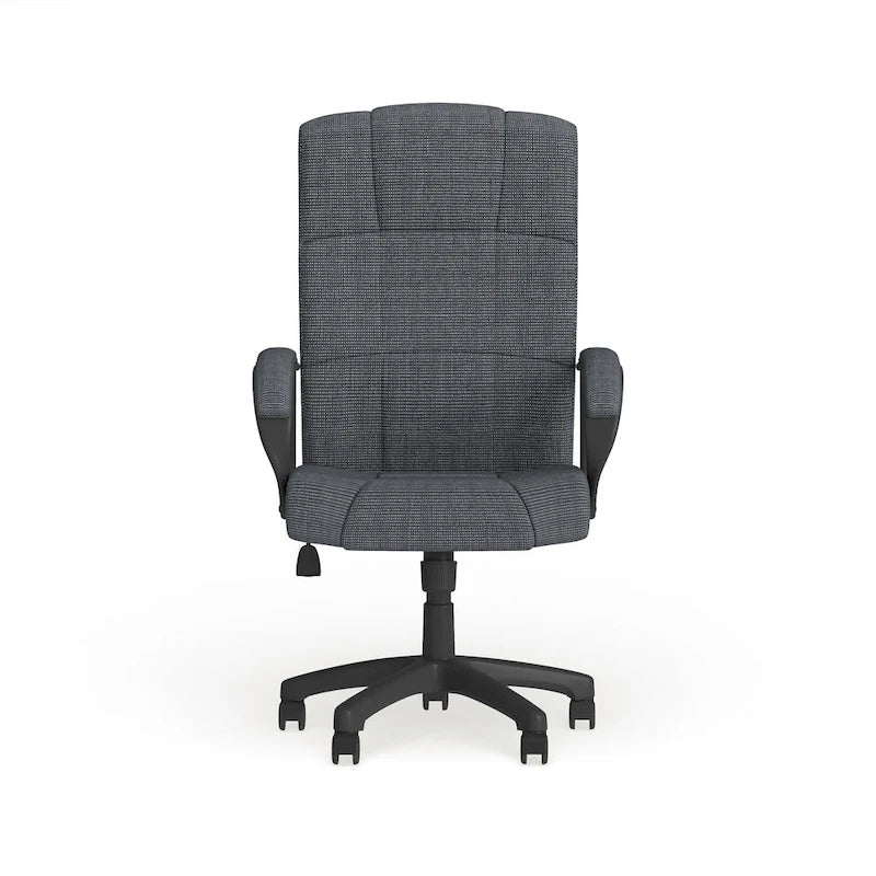 High-Back Fabric Swivel Office Chair – Beige / Gray / Navy Blue / Burgundy – 1 Person