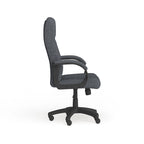 High-Back Fabric Swivel Office Chair – Beige / Gray / Navy Blue / Burgundy – 1 Person