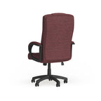 High-Back Fabric Swivel Office Chair – Beige / Gray / Navy Blue / Burgundy – 1 Person