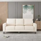 Beige Fabric Loveseat & Sofa Set with Under-Seat Storage – 2+3 Person