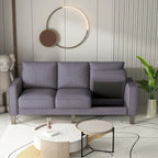 Beige Fabric Loveseat & Sofa Set with Under-Seat Storage – 2+3 Person