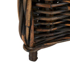 Natural Rattan Club Chair with Rolled Arms – 1 Person