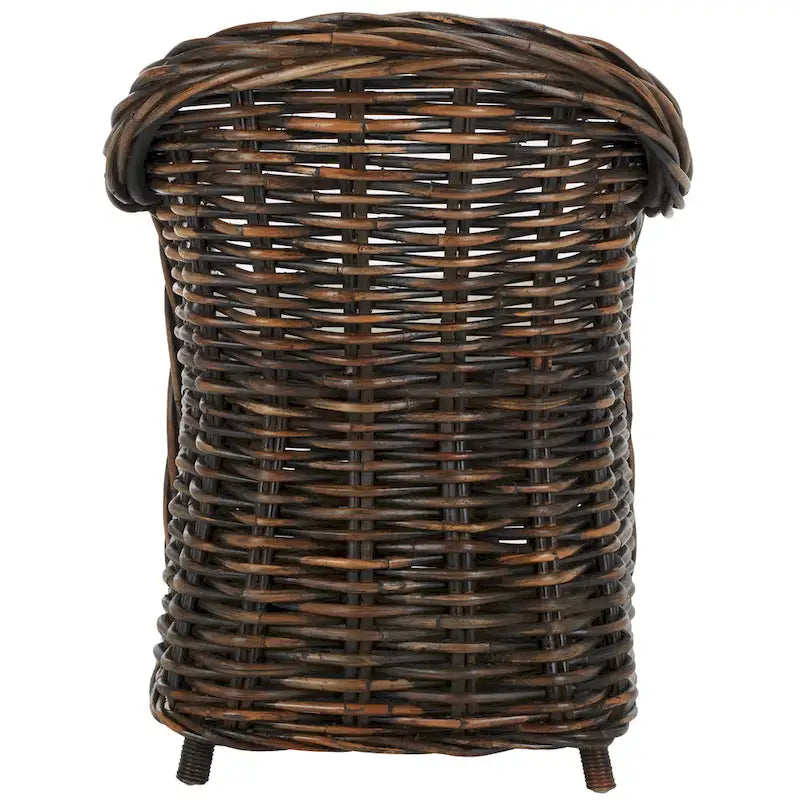 Natural Rattan Club Chair with Rolled Arms – 1 Person