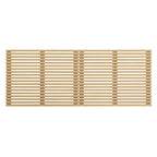 Charcoal / Walnut / Oak Wood Grain Wall-Mount King Headboard with Slatted Panel Detail – 2 Person