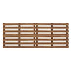 Charcoal / Walnut / Oak Wood Grain Wall-Mount King Headboard with Slatted Panel Detail – 2 Person