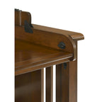 Black Walnut Twin Murphy Desk Bed with USB & AC Outlets – 1 Person