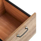 Rustic Oak Farmhouse Pedestal Desk – 1 Person