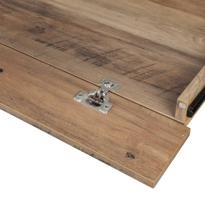 Rustic Oak Farmhouse Pedestal Desk – 1 Person