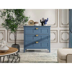 Blue 3-Drawer Storage Cabinet