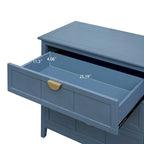 Blue 3-Drawer Storage Cabinet