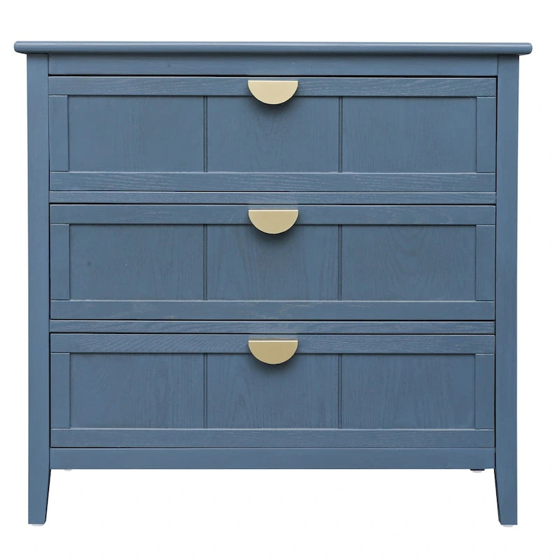 Blue 3-Drawer Storage Cabinet